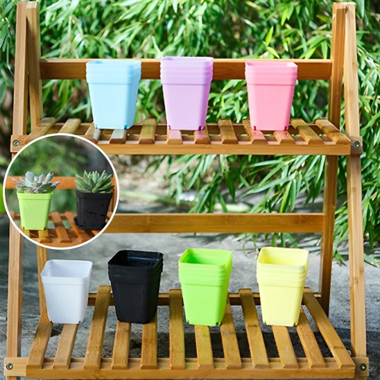 Pot de fleur ideal plante grasse Squar'Pot