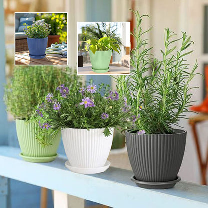 Pot de fleurs matériau respecte environnement Modern'Pot