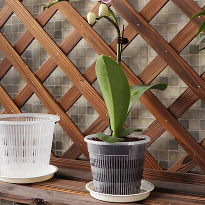 Pot de fleur soucoupe integree Orchidys