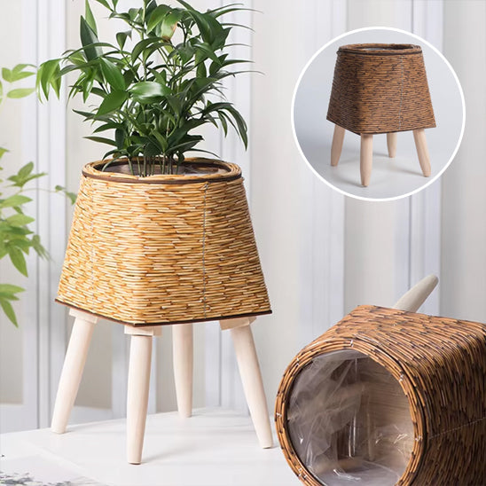 Pot de fleur surélevé source santé plante