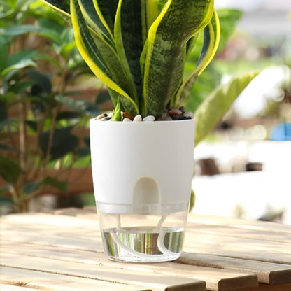 Pot de fleur texture naturelle