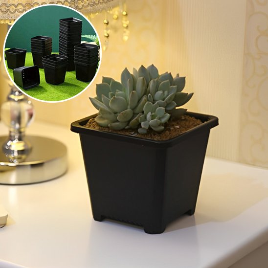 pot de fleur base carre stabilite