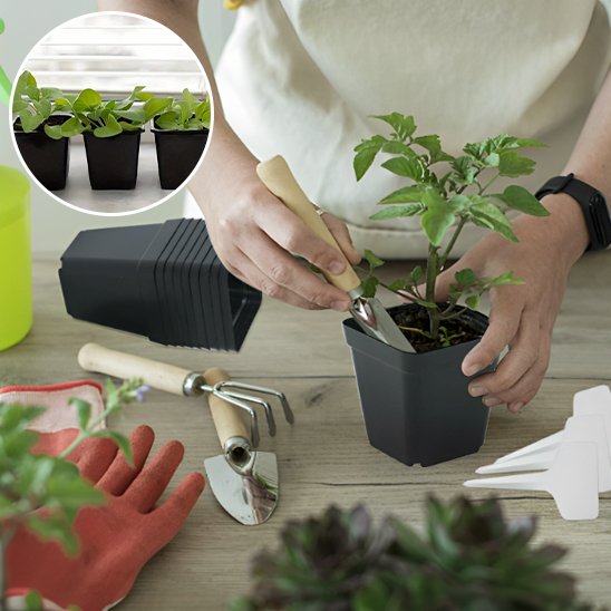 pot de fleur plastique resistant pour repiquage